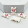 Tortuga Conejo Dibujos Animados Pegamento Crema Accesorios Resina Joyería DIY Pasador Agujero Hebilla de Zapato Material Decorativo