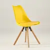 Silla Tulipan Industrial Imus Silla de Oficina Creativa Silla de Computadora Simple Tapizada Puleather Silla de Café Nórdica