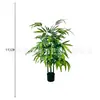 Planta de Bambu da Sorte Artificial em Vaso Exibição de Janela Decoração de Chão para Casa Planta em Vaso Restaurante Planta Verde Decorativa Estilo Chinês