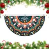 Bandera semicircular de Navidad, decoración festiva, tela colgante atmosférica para jardín exterior y patio, nueva bandera de arreglo decorativo transfronterizo