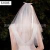 Véu de Casamento da Noiva Certificado de Sentido Avançado Fotografia de Pedido Laço Pérola Bela Fotografia de Aniversário Adorno de Cabeça