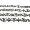 Cadena de garra con pedrería de resalte de cobre hecha a mano cadena de soldadura cadena de joyería para collar de lujo ligero accesorios para vestido de boda DIY