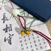 Nueva Cadena para Teléfono Móvil Estilo Chino Caqui Ruyi Colgante para Teléfono Móvil Unisex Diseño de Nicho Llavero Versátil