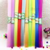 Estrella Plegable Micro-Luminosa Tubo de Plástico Estrella de Cinco Puntas Botella de los Deseos Rosa Trenzada DIY Estrella de la Suerte Apilada Papel de Paja