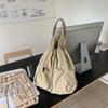 Bolsas Femininas Design de Nicho Mochila Nylon Cordão Ombro Único Portátil Grande Capacidade Portátil Casual Bolsa de Compras