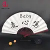 Leque Dobrável de Papel de Arroz Estilo Chinês com Design de Pintura Leque Dobrável Masculino Estilo Antigo Qualquer Logotipo Publicitário Leque de Papel de Seda