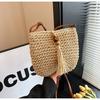 Moda Casual de Primavera Transfronteriza 2026 Bolso Cruzado de Paja Nuevo Bolso para Mujer Bolso de Hombro Versátil Bolso Sencillo
