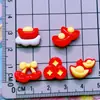 Linternas Mini Serie de Año Nuevo y Festival de Primavera, Bolsas de la Suerte, Pasadores de Monedas de Cobre, Pinzas de Garra, Accesorios de Resina para Uñas Arte con Pegamento de Crema DIY
