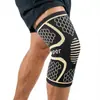 Rodilleras deportivas de iones de cobre transfronterizas fibra de cobre fitness al aire libre para correr presurizadas antideslizantes tejido de punto de nailon transpirables personalización