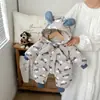 [9.4 Liquidação de Outono/Inverno ~ Sem Trocas ou Devoluções, Por Favor, Não Compre se se Importar] Macacão de Inverno Espesso para Bebês Meninas, Peça Única para Bebês Meninos