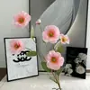 6 Cabezas de Flores Mariposa, Flores Artificiales para Decoración de Salón de Bodas, Flores Falsas de Peonía al por Mayor