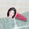 Itzy Hwang Yeji Shin Yuna Mercadoria de Celebridade Presilha de Cabelo de Acrílico Grampo de Cabelo Acessório de Cabelo Suporte para Show