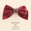 Yiwu fábrica coreano acessórios para o cabelo elegante cocar vintage arco hairpin das mulheres inverno novo top clipe ponto atacado