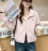 Ropa exterior corta para mujer, elegante, popular, casual, ligera, con capucha, nueva para primavera y otoño 2026