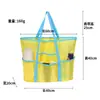 Bolsa de Tocador Portátil, Bolsa Grande de Playa y Natación, Bolsa de Malla para Almacenamiento Fitness, Bolsa Portátil de Viaje para Traje de Baño