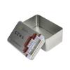 Latas de chá atacado metal folha de flandres quadrada mini portátil embalagem selada latas de chá molde completo
