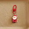 Chaveiro de Papai Noel de Desenho Animado Árvore de Natal Pingente de Bolsa Ornamento Fofo para Mochila de Estudante Presente de Natal