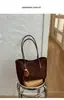 Bolsa Grande Estampa Leopardo Retrô Feminina 2026 Outono/Inverno Nova Bolsa de Ombro Única para o Dia a Dia Bolsa Tote Simples Bolsa Saco