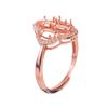Anillo de soporte vacío de joyería Caibao 925 sin incrustaciones de piedras preciosas simple y generoso al por mayor una generación de cabello