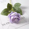 Guau Terciopelo Simulado Personalizado Rosa Individual Decoración de Pared de Flores Casera Boda Día de San Valentín Pared de Flores en Cascada Roja Mano