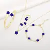 Conjunto de Joias de Liga Leve Transfronteiriço Luxo Zircônia Diamante Geométrico Colar Anel Brincos Moda Simples Versátil