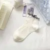 Calcetines de encaje con volantes de estilo nuevo de verano para mujer, calcetines finos de algodón, calcetines de estilo ballet estilo coreano para mujer, calcetines de malla transpirables que absorben el sudor