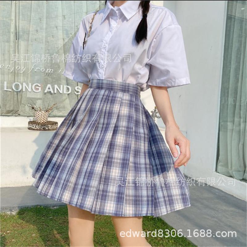 色织格子半身裙JK制服女裙子53.JPG