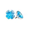 Pendientes de Aleación de Titanio F136 con Fondo de Copa e Incrustación de Circonita de Trébol de Cuatro Hojas, Joyería para Piercing de Titanio G23, Tachuelas para Lóbulo de la Oreja, Tachuelas para Cartílago de la Oreja