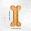 Bandeja Transfronteriza de Madera con Forma de Pata de Gato y Hueso Dibujo Animado Madera Maciza Bandeja de Desayuno para Niños Bambú Fiesta Bandeja Decorativa para Frutas y Snacks