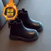 Botas para Niña 2026 Otoño/Invierno Nuevas Botinetas Infantiles Botas de Algodón Cálido con Felpa Botas Martin Botas Individuales para Bebé Botas de Piel