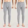 Novas calças térmicas masculinas soltas cintura alta outono calças de lã calças térmicas plus size leggings masculinos quentes