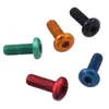 Tornillos para Portabidones de Bicicleta Transfronterizos Aluminio 7075 Cabeza de Flor de Ciruelo para Portabidones de Bicicleta de Montaña, Carretera, Plegable