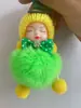 Muñeca para Dormir de Piel Genuina Influencer de Tiktok Accesorios para Bolsos Femeninos Colgante de Peluche Juguete de Muñeca con Piel para Bolsos