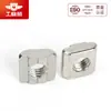 Venta al por mayor de fábrica Bloque deslizante 304 Estándar europeo Tipo 30 Accesorios para perfiles de aluminio Tuerca en T Tuerca deslizante M3M4M5M6M8