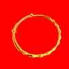 Pulsera de oro arena Vietnam push-pull Pulsera de bambú arena arena Vietnam joyería de calidad gruesa fabricantes mayoristas mayorista