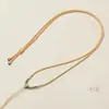 Cordão para Pingente Feito à Mão Corda de Colar Simples Enrolada Fio Elegante Pingente de Cera de Abelha Jade Pendurado no Pescoço Feito à Mão
