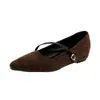 Aumento Interno, Sapatos Peludos Cinza Retrô para Mulheres, Sapatos Mary Jane Femininos Estilo Francês para Uso Externo de Outono e Inverno