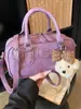 Bolsa de Bowling de Mano Estilo Simple y Dulce Nueva Colección Primavera 2026 Bolso Cruzado Casual de Moda Elegante de Alto Valor para Mujer