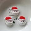 Muñeco de Nieve Navideño Escarchado DIY Pegatinas para Fundas de Teléfono Clips para el Cabello Gomas para el Cabello Llaveros Pendientes Zapatillas Accesorios