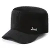 Chapéu de Pato Masculino para Inverno de Meia-Idade e Idosos Chapéu de Pato Masculino para Exterior à Prova de Frio e Quente Chapéu de Beisebol Espessado com Proteção para Orelhas para Pai Velho