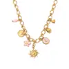Collar Colgante de Joyería con Forma de Flor Corazón Estrella de Mar Transfronterizo Europeo y Americano Accesorios de Moda de Verano de Alta Gama de Lujo Ligero Nicho para Mujer