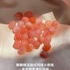 Pulsera de Perlas de Agua Dulce Natural para Mujer Nicho de Alta Gama Estilo Ins Vintage Combinable Ágata Roja del Sur Melocotón