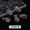 Jingdian Jewelry Personalizado Cristal Natural Ágata Pequena Gota Esculpida Pingente de Joia DIY Acessórios de Bambu Feitos à Mão