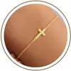 Pulsera de Cruz Geométrica de Cobre de Moda para Comercio Exterior de Amazon, Simple y Versátil, Elegante y Exquisita Joyería Femenina Regalo
