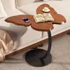 Mesa Lateral Minimalista con Forma de Mariposa para Uso en Casa, Lectura de Ocio, Almacenamiento, Cafetería y Mesa de Café de Moda para Sesiones de Fotos