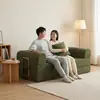 Caja de sofá comprimido envasada al vacío, tela de pana, adecuada para salas de estar pequeñas, fácil de montar, plegable y se puede usar como sofá cama reclinable