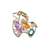 Colección de Año Nuevo 2026: Broche de Cordero del Zodiaco Dorado, un pasador elegante y con estilo para mujer, perfecto como accesorio o regalo de Año Nuevo