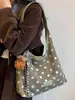 2026 Nova Bolsa de Ombro e Axila Simples e Única de Bolinhas, Bolsa Tote Casual da Moda Tendência de Alto Valor