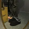 Zapatillas Grandes de Algodón para Mujer Invierno Uso Exterior Terciopelo Grueso 2026 Nuevo Estilo Invierno Punta Cerrada Moda Zapatillas Medias Mujer Suela Gruesa Zapatillas de Algodón
