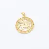 Colgantes de los Doce Signos del Zodiaco Más Vendidos en Amazon Transfronterizos, Regalos con Símbolos del Zodiaco para Hombre y Mujer, Cadena para Clavícula, Accesorios para Joyería DIY